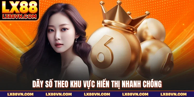 Dãy số theo khu vực hiển thị nhanh chóng