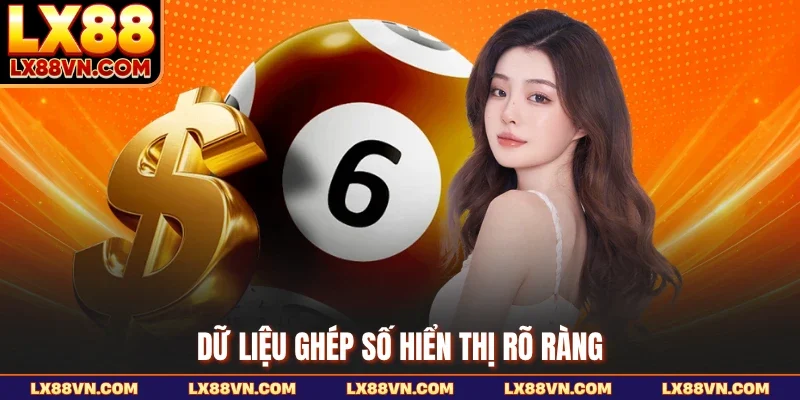 Dữ liệu ghép số hiển thị rõ ràng