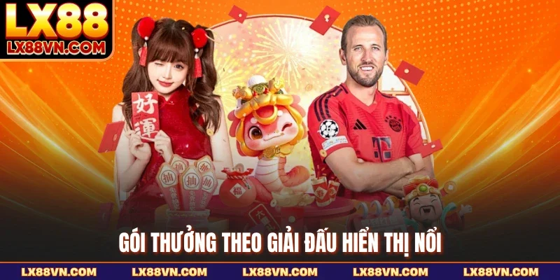 Gói thưởng theo giải đấu hiển thị nổi